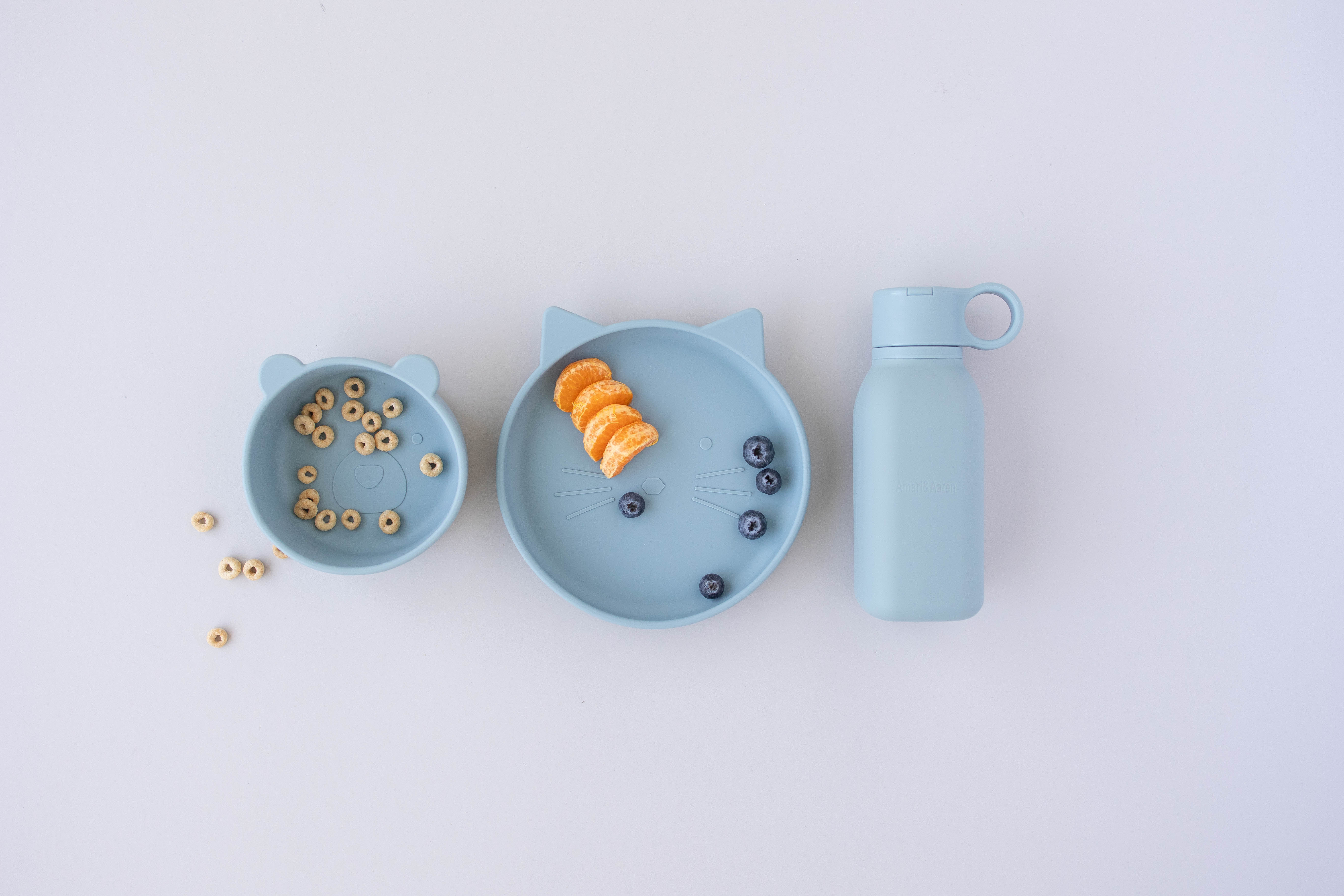 Toddler Plate with Suction - Blue