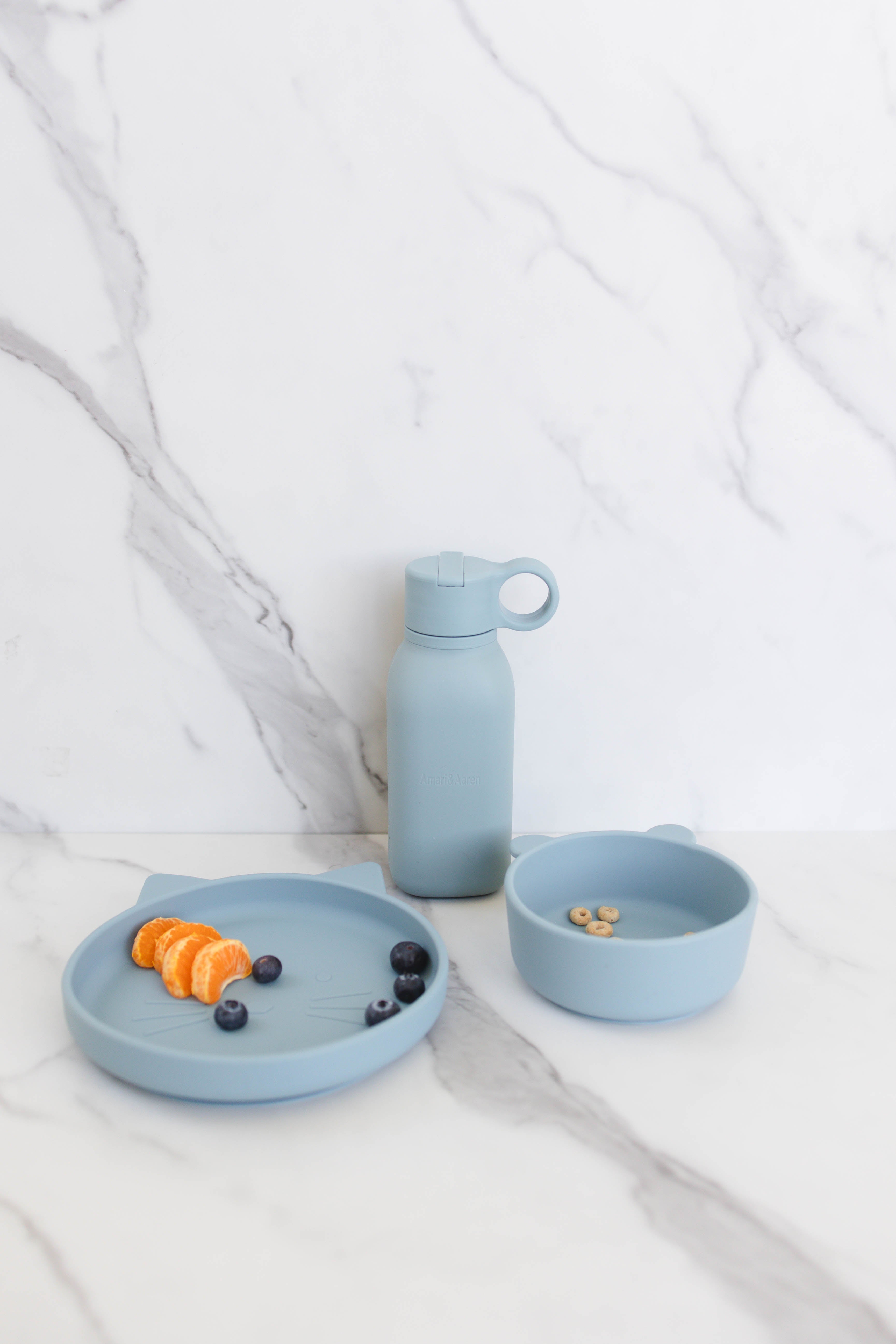 Toddler Plate with Suction - Blue