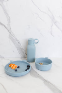 Toddler Plate with Suction - Blue