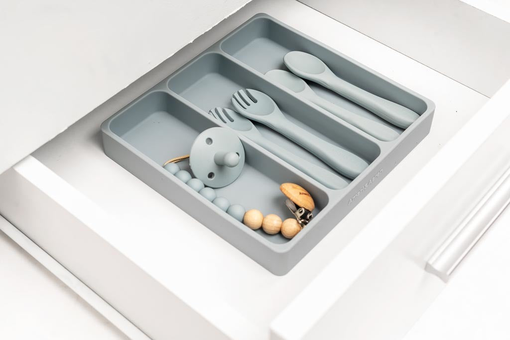 Children Utensil Drawer Organizer Set - Blue – Amari&Aaren